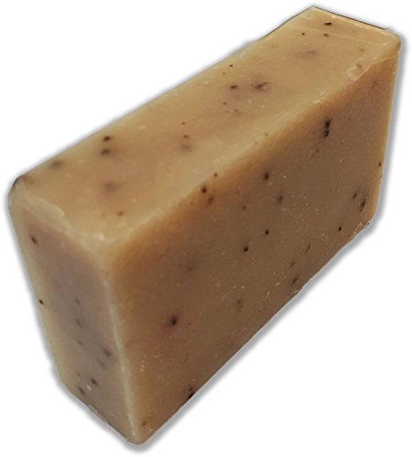 Coffee Soap Handcrafted Scented with Ground Coffee Beans Unisex Coffee Gags Cool Stocking Stuffers for Men Women Coworkers Weird White Elephant Ideas Secret Santa Novelty Coffee Bar Soap