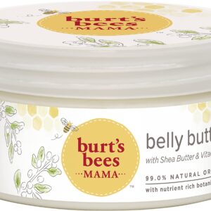 Burt's Bees Mama Belly Butter Skin Care, Pregnancy Lotion & Stretch Mark Cream, with Shea Butter and Vitamin E, 99% Natural, 6.5 Ounce