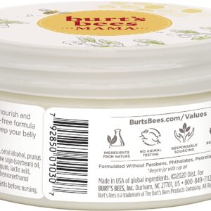 Burt's Bees Mama Belly Butter Skin Care, Pregnancy Lotion & Stretch Mark Cream, with Shea Butter and Vitamin E, 99% Natural, 6.5 Ounce