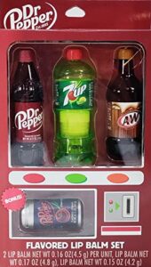 centric brands soda flavored lip balm 4-piece vending machine pack