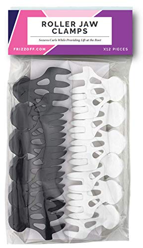 CURL KEEPER - Roller Jaw Clamps: Lift At The Roots For a Full Looking, Bouncy Style That Preserves The Natural Form Of Your Curls (12 Roller Jaw Clamps Per Pack)