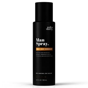 MILES DARCY Man Spray - Body & Ball Deodorant For Men - Protecting & Refreshing Against Odors, Itchiness, Skin Irritations, Chafing & Sweating