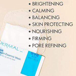 DERMAL 16 Combo Pack A Collagen Essence Full Face Facial Mask Sheet - Face Pack For Glowing Skin - Self Home Care Face Facial Mask Sheet - Korean facial Masks For Women and Men