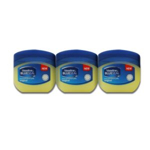 vaseline petroleum jelly travel size pure blueseal original 1.7oz (50ml) (3 pack)