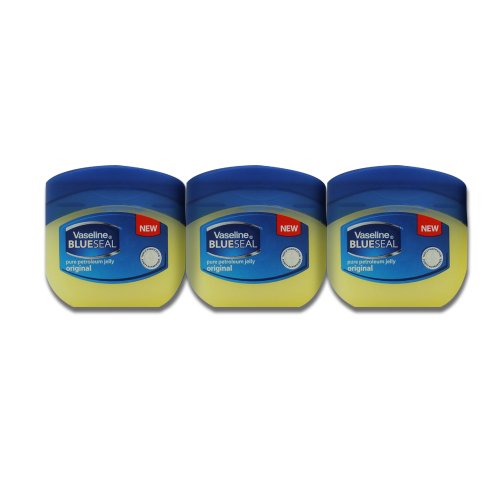 Vaseline Petroleum Jelly Travel Size Pure BlueSeal Original 1.7oz (50ml) (3 Pack)