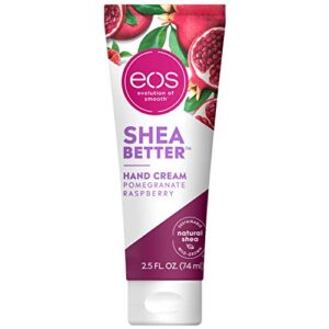 eos shea better hand cream – pomegranate raspberry, natural shea butter hand lotion and skin care, 24 hour hydration with shea butter & oil, 2.5 oz