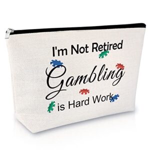 casino lovers gift makeup bag retirement gifts for grandmother gambler gift women novelty gambling cosmetic bag slot machine gifts birthday graduation mothers day gift for her travel cosmetic pouch