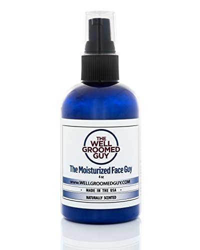 The Well Groomed Guy Face Moisturizer - Deeply Hydrating Face Moisturizer for Men - Light & Soft Formula -Organic Face Cream & Aftershave for Men with Aloe Vera and Hyaluronic Acid