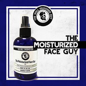 The Well Groomed Guy Face Moisturizer - Deeply Hydrating Face Moisturizer for Men - Light & Soft Formula -Organic Face Cream & Aftershave for Men with Aloe Vera and Hyaluronic Acid