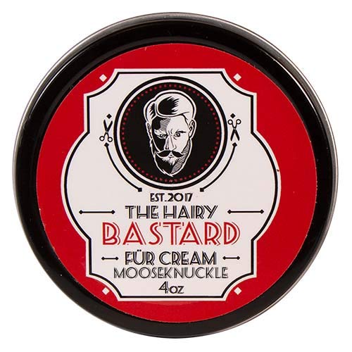 THB All Natural Beard FÜR Cream - Men's Beard Butter Smooths Hair, Minimizes Breakage, Promotes Growth 4oz Can (Mooseknuckle)