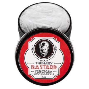 THB All Natural Beard FÜR Cream - Men's Beard Butter Smooths Hair, Minimizes Breakage, Promotes Growth 4oz Can (Mooseknuckle)