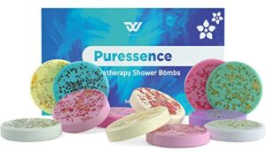 aromatherapy shower steamers- organic shower bombs – natural essential oils for strong lingering fragrance- perfect for women men