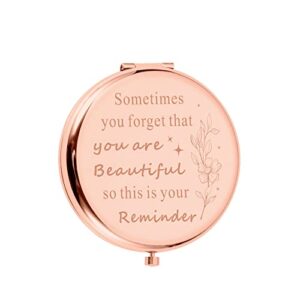 valentine gifts for women makeup mirror birthday stocking stuffers compact mirror gifts for good froends girl daughter mom female friends inspirational valentines presents for wife girlfriend bff