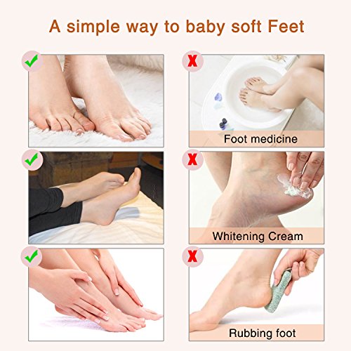 Foot Peel Mask 3 Pack， Exfoliator Peel Off Calluses Dead Skin Callus Remover，Baby Soft Smooth Touch Feet-Men Women (Lavender)