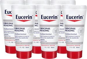 eucerin original healing soothing repair rich lotion fragrance free dry skin 1 oz travel size (pack of 6)