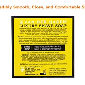 Van Der Hagen Men's Luxury Scented Shave Soap (Pack of 3)