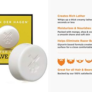 Van Der Hagen Men's Luxury Scented Shave Soap (Pack of 3)