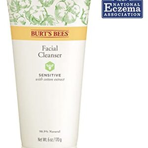 Burt's Bees Face Cleanser, Facial Wash for Sensitive Skin, Natural Skin Care, 6 Ounce (Packaging May Vary)