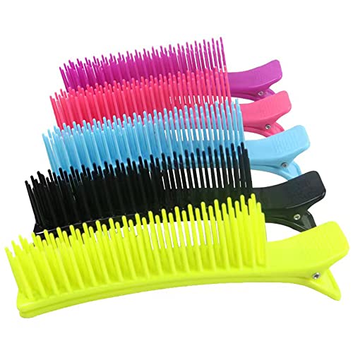 Mix Match Detangling Hair Brush Set Detangler Comb for Women, Men and Kids - Wet & Dry – Removes Knots and Tangles, Best for Thick and Curly Hair – Pain Free 3 Pcs No Slip Professional Hair Salon Styling Grip Comb Clips/Brush for Coloring and Braiding all