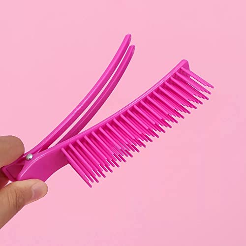 Mix Match Detangling Hair Brush Set Detangler Comb for Women, Men and Kids - Wet & Dry – Removes Knots and Tangles, Best for Thick and Curly Hair – Pain Free 3 Pcs No Slip Professional Hair Salon Styling Grip Comb Clips/Brush for Coloring and Braiding all