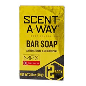 Hunters Specialties Scent-A-Way Max Bar Soap, 3.5-Ounce, Green