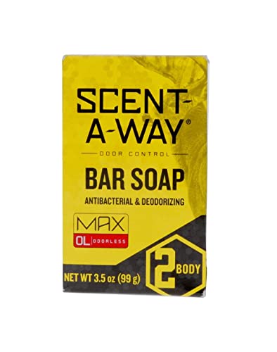 Hunters Specialties Scent-A-Way Max Bar Soap, 3.5-Ounce, Green