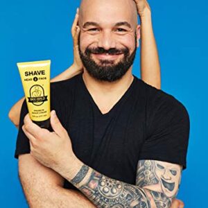 BEE BALD SHAVE Premium Shave Cream Goes On Light & Slick For A Shave That's Incredibly Smooth & Quick For Both Face And Head, 6 Fl. Oz.