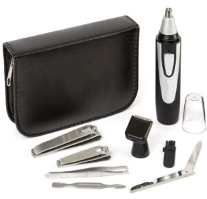 urban gent esq. ear and nose hair trimmer beard 8 piece mens grooming kit