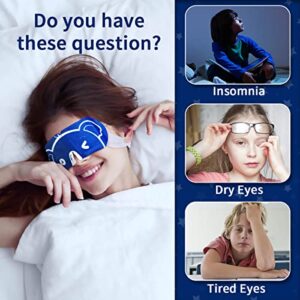 ZHENYEMEI Steam Eye Mask for Kids Women Men, 20PCS Self Heating Eye Masks,Lavender Warm Eye Mask,Disposable Heating Eye Mask for Dry Eyes Fatigue Dark Circles Tired Eye