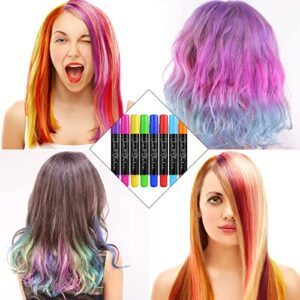 Jim&Gloria Dustless Hair Chalk Gifts For Girls, Temporary Color Dye Gifts For Teenage Girls, Christmas Stocking Stuffers, Teens Tweens, Girl Stuff Age 6 7 8 9 10 11 12 13 Year Old Teenager Kids Toys