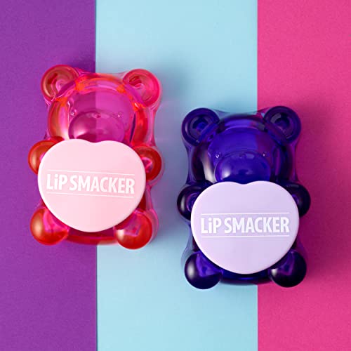 Lip Smacker BFF Sugar Bear Lip Balm Duo- Pink & Purple Luv U Straw-Beary Much! / Grapeful-4-U!