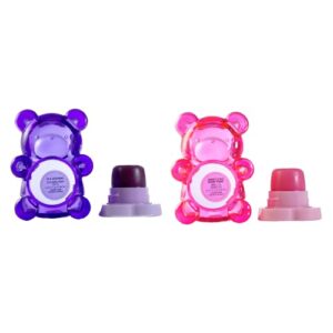 Lip Smacker BFF Sugar Bear Lip Balm Duo- Pink & Purple Luv U Straw-Beary Much! / Grapeful-4-U!