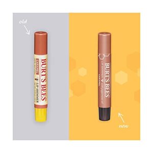 Burt's Bees Lip Balm Easter Basket Stuffers, Moisturizing Lip Shimmer Spring Gift for Women, for All Day Hydration, with Vitamin E & Coconut Oil, 100% Natural, Caramel, 0.09 Ounce (4 Pack)