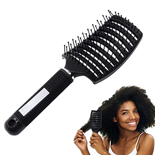 Hair Brush Detangling Curved Vented Hair Brushes for Women Men Wet or Dry Hair, Styling Professional Paddle Vent Brush for Curly Thick Wavy Thin Fine Long Short Hair