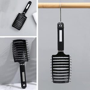 Hair Brush Detangling Curved Vented Hair Brushes for Women Men Wet or Dry Hair, Styling Professional Paddle Vent Brush for Curly Thick Wavy Thin Fine Long Short Hair