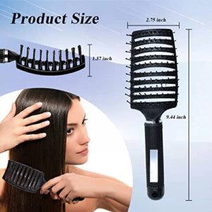 Hair Brush Detangling Curved Vented Hair Brushes for Women Men Wet or Dry Hair, Styling Professional Paddle Vent Brush for Curly Thick Wavy Thin Fine Long Short Hair