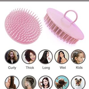 Hair Scalp Massager Shampoo Brush, 6 Pcs Scalp Brush Shower, Soft Scalp Scrubber for Dandruff, Scalp Exfoliator for Adults, Children and Pets