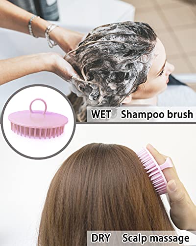 Hair Scalp Massager Shampoo Brush, 6 Pcs Scalp Brush Shower, Soft Scalp Scrubber for Dandruff, Scalp Exfoliator for Adults, Children and Pets