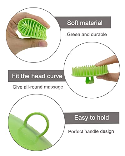 Hair Scalp Massager Shampoo Brush, 6 Pcs Scalp Brush Shower, Soft Scalp Scrubber for Dandruff, Scalp Exfoliator for Adults, Children and Pets