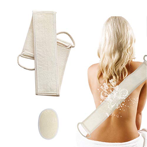 Loofah Exfoliating Body Scrubber, Back Scrubbers for Use in Shower for Women and Men to Deep Clean and Invigorate Your Skin (3.14 x 27.5 inch)