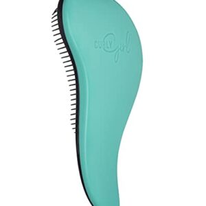 Curly Girl Breeze Thru Detangling Brush | Hair Detangler Hairbrush for Adults & Kids | Gets Rid of Tangles & Knots in Natural, Curly, Straight, Wet or Dry Hair (Turquoise)