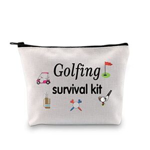 golfing survival kit makeup bag golfing gift golf accessories gift for mom golfer humor (golfing survival makeup)