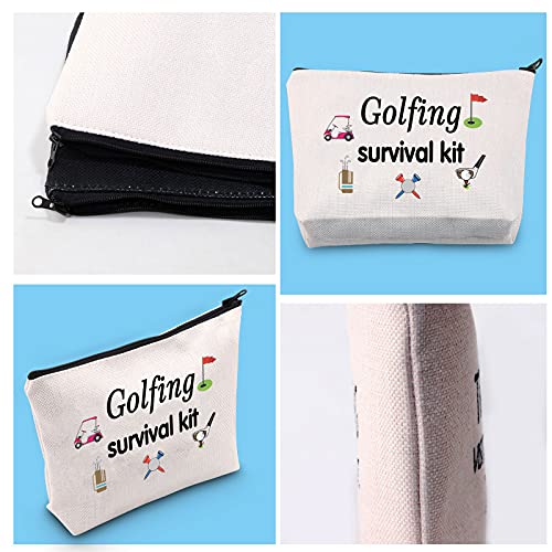 Golfing Survival Kit Makeup Bag Golfing Gift Golf Accessories Gift for Mom Golfer Humor (Golfing Survival Makeup)