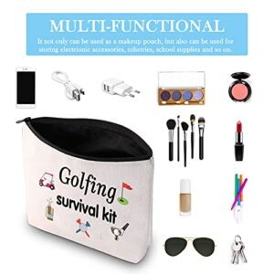 Golfing Survival Kit Makeup Bag Golfing Gift Golf Accessories Gift for Mom Golfer Humor (Golfing Survival Makeup)