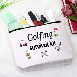 Golfing Survival Kit Makeup Bag Golfing Gift Golf Accessories Gift for Mom Golfer Humor (Golfing Survival Makeup)