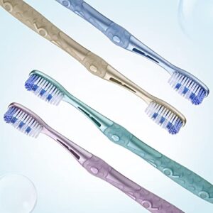 Oralphi Smiling Guardian Toothbrush - Medium Bristles for Adults, 6 Count