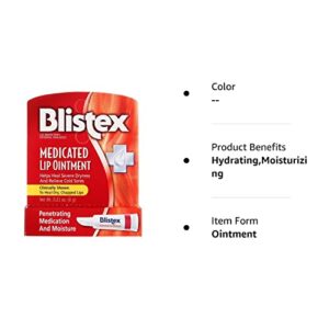 Blistex Lip Medicated Ointment (Pack of 3)