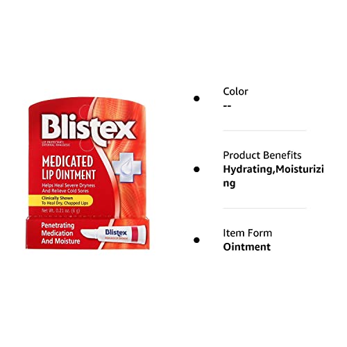 Blistex Lip Medicated Ointment (Pack of 3)