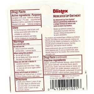 Blistex Lip Medicated Ointment (Pack of 3)