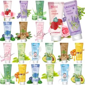 20 pack hand cream gifts set-travel size lotion for women,scented hand lotion deep moisturizing hand & body lotion for dry hands,mini travel lotion small bulk gifts mother’s day valentine’s day gifts for women